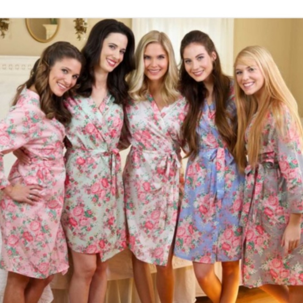 Cotton Floral Robe - Picture 6 of 7